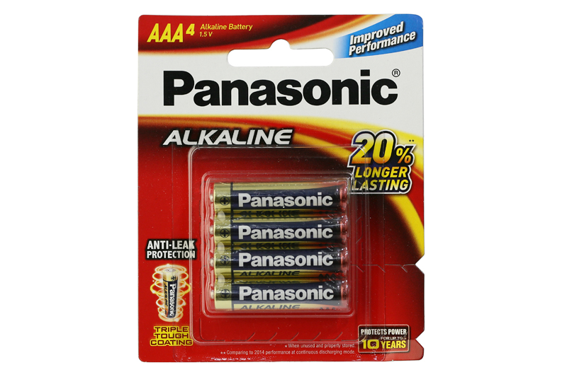 Pin AAA 4 viên Alkaline Panasonic LR03T-4B-V
