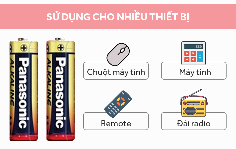 Pin AAA 2 viên Panasonic Alkaline LR03T-2BPKV Pin AAA 2 viên Panasonic Alkaline LR03T-2BPKV