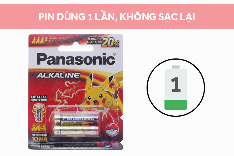 Pin AAA 2 viên Panasonic Alkaline LR03T-2BPKV Pin AAA 2 viên Panasonic Alkaline LR03T-2BPKV