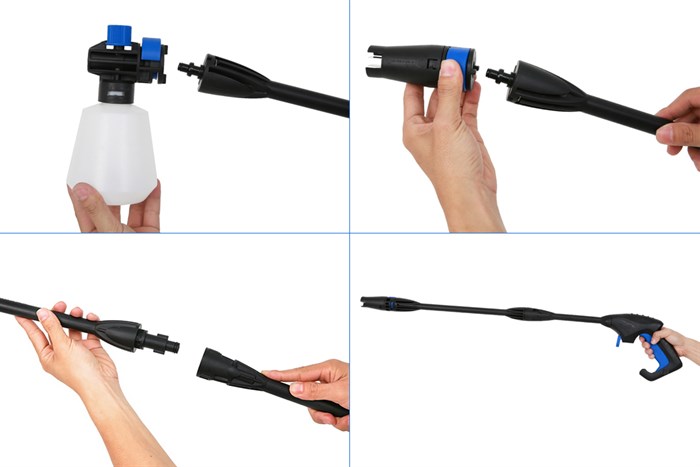 Máy xịt rửa áp lực cao Kachi MK-192 1200W Màu Xanh Dương