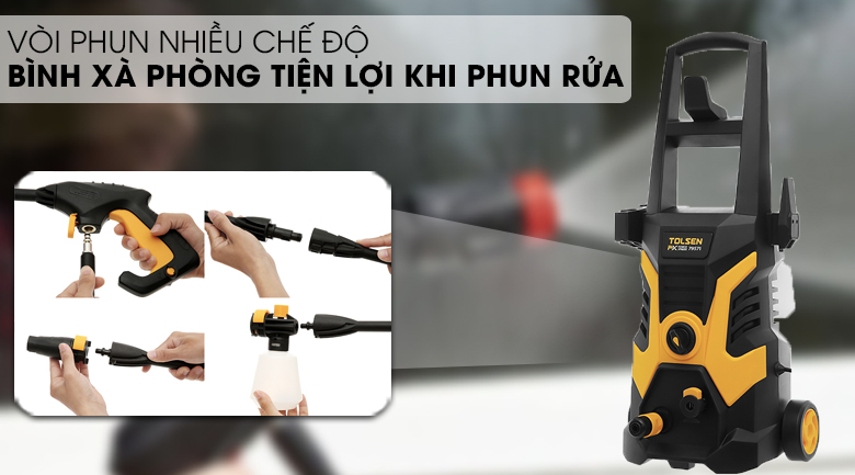 Máy phun xịt rửa áp lực cao Tolsen 79571 1800W
