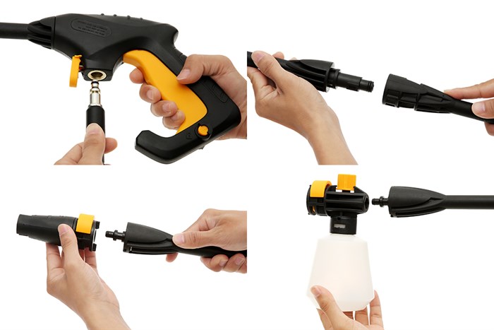 Máy phun xịt rửa áp lực cao Tolsen 79571 1800W Màu Đen - Vàng