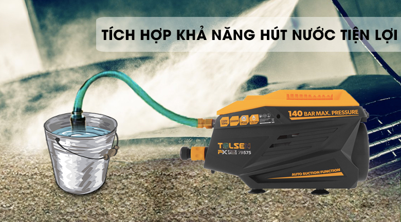 Máy phun xịt rửa áp lực cao Tolsen 79575 2000W