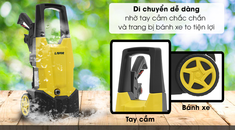 Máy xịt rửa áp lực cao Lavor Smart Plus 130 1800W - Thiết kế