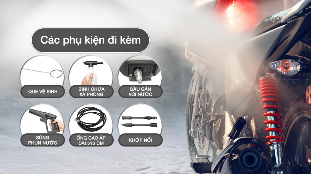 Máy phun xịt rửa áp lực cao Ryobi AJP-1100 1400W