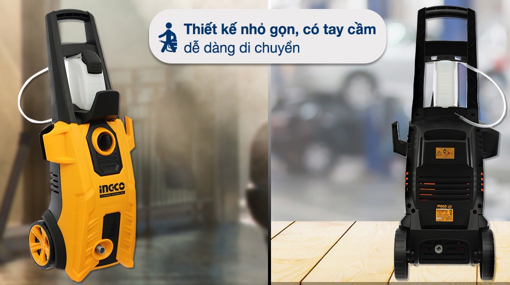 Máy phun xịt rửa áp lực cao Ingco HPWR18008 1800W
