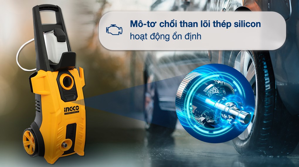 Máy phun xịt rửa áp lực cao Ingco HPWR18008 1800W