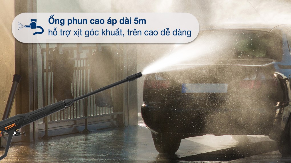 Máy phun xịt rửa áp lực cao Ingco HPWR18008 1800W