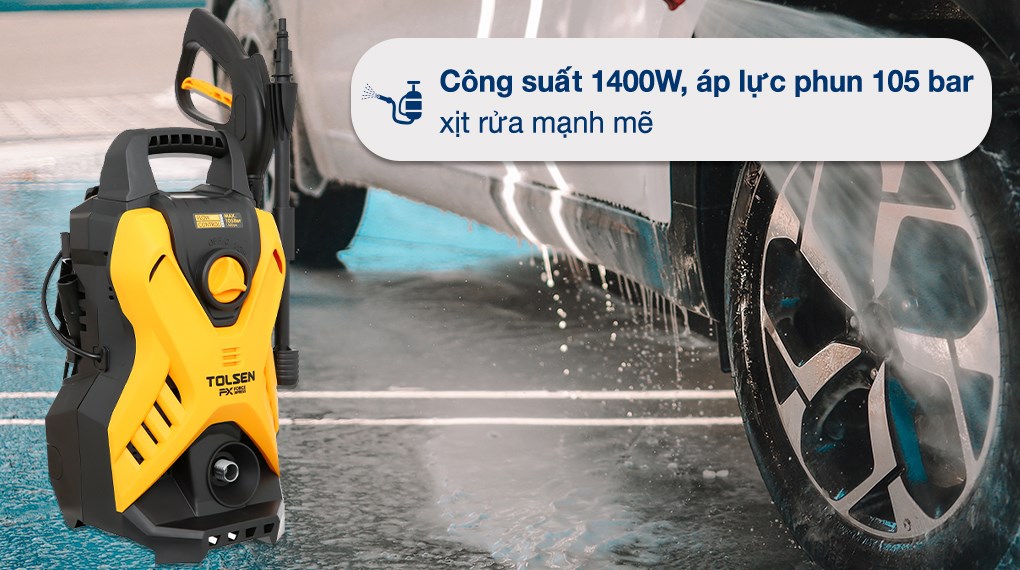 Máy phun xịt rửa áp lực cao Tolsen 79588 1400W