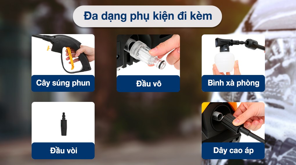 Máy phun xịt rửa áp lực cao Tolsen 79588 1400W