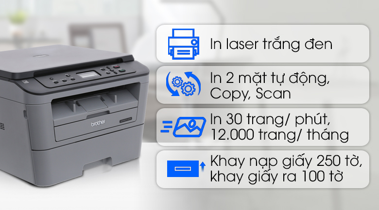 Máy in laser Brother DCP L2520D đa chức năng - Đa chức năng sử dụng