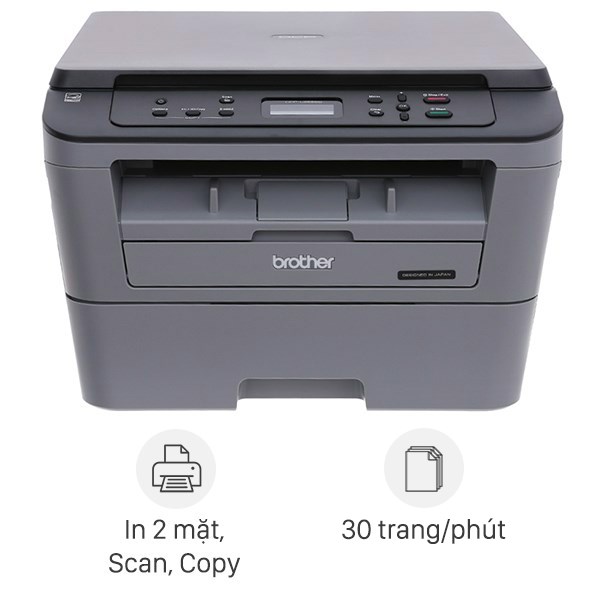 Máy In Laser Trắng Đen Brother đa năng In scan copy DCP-L2520D