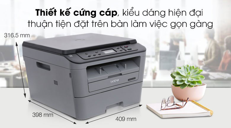 Máy in laser Brother DCP L2520D đa chức năng - Thiết kế hiện đại, cứng cáp