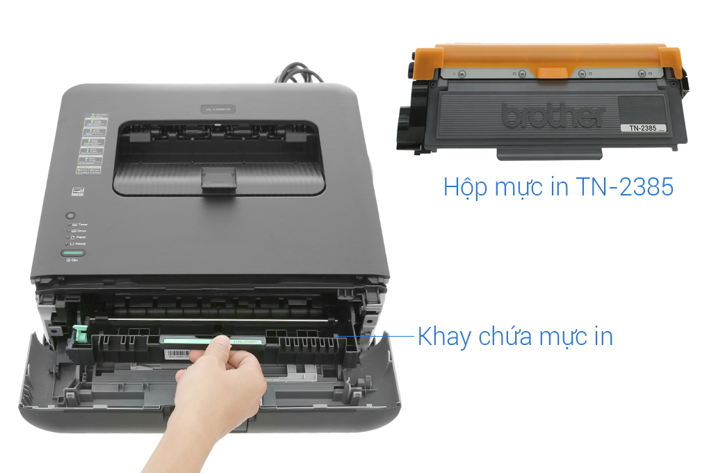 Máy in laser trắng đen đơn năng Brother HL-L2321D Màu Đen