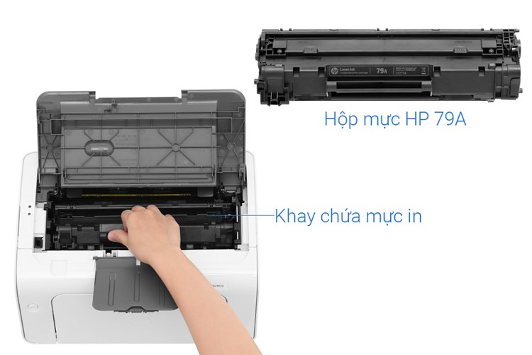 Máy In Laser Trắng Đen HP LaserJet Pro M12a (T0L45A) Màu Trắng