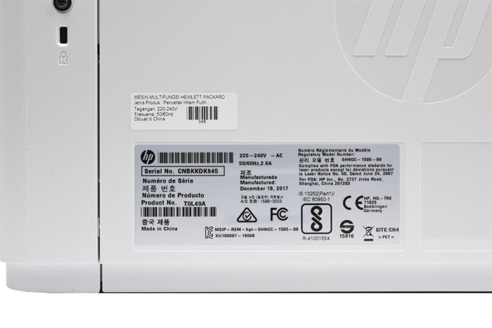 Máy in laser đa năng HP LaserJet Pro MFP M26a (T0L49A) Màu Trắng