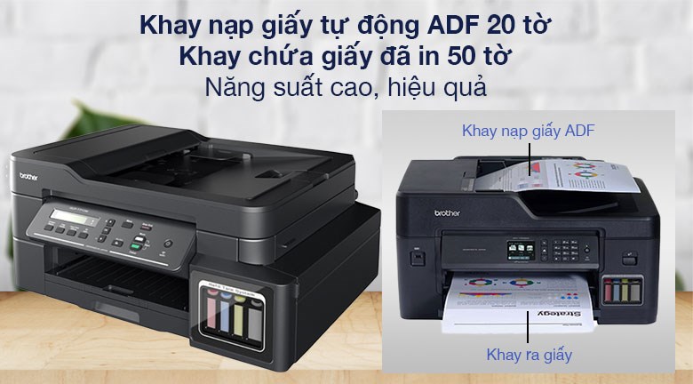 Máy In Phun Màu Brother Inkjet đa năng in scan copy DCP-T710W Wifi - 5