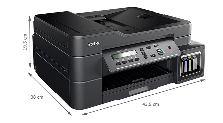 Máy In Phun Màu Brother Inkjet đa năng in scan copy DCP-T710W Wifi - 3