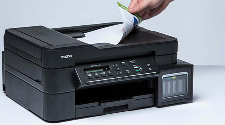 Máy in đa năng phun màu Brother Inkjet DCP-T710W wifi in trắng đen và màu