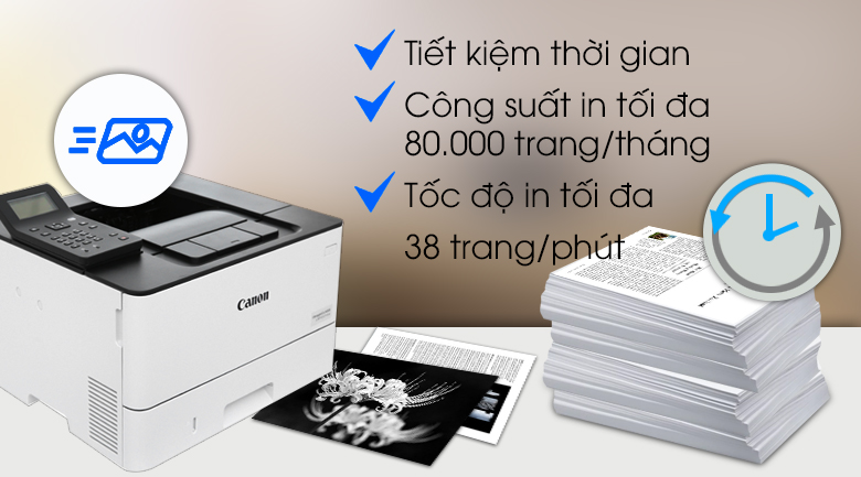 Máy In Laser Trắng Đen Canon LBP214dw Wifi