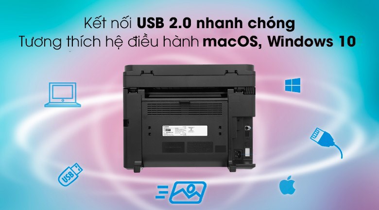 Máy in laser trắng đen đa năng Canon MF241d