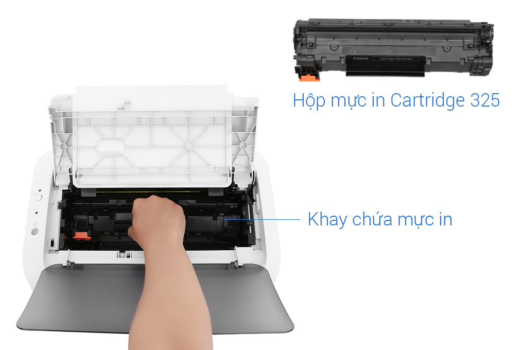 Máy in laser trắng đen đơn năng Canon LBP6030W Wifi Màu Trắng
