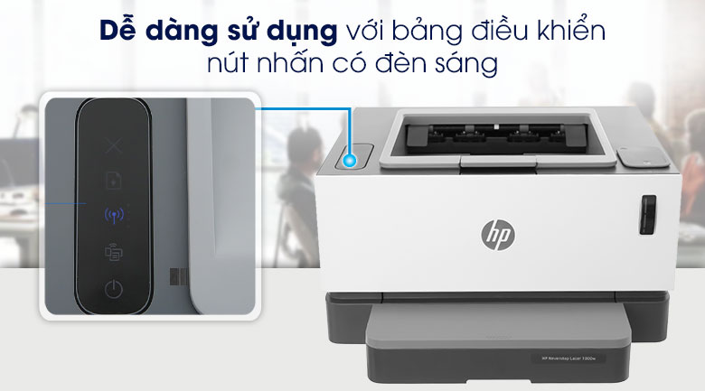 Máy In Laser Trắng Đen HP Neverstop Laser 1000w Wifi (4RY23A)