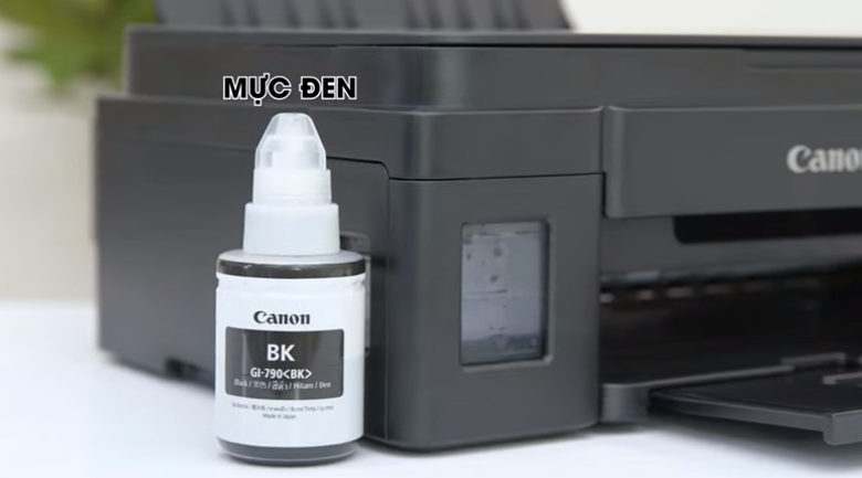 Bơm mực đen - Máy in phun màu Canon PIXMA G3010 đa năng (In/quét/sao chụp/WI-FI)