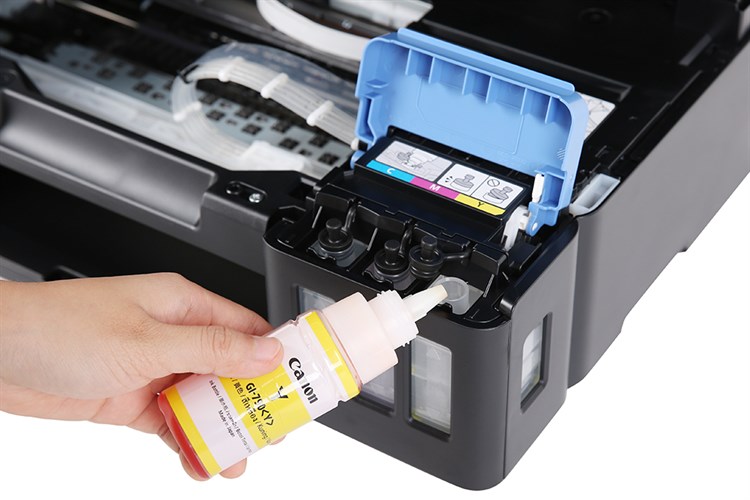 Máy In Phun Màu Canon đa năng in scan copy PIXMA G3010 Wifi Màu Đen