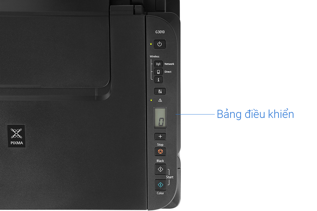 Máy In Phun Màu Canon đa năng in scan copy PIXMA G3010 Wifi Màu Đen