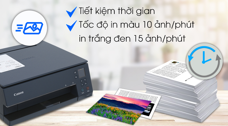 Máy In Ảnh Phun Màu Canon PIXMA TS6370 Wifi