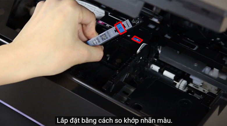 Lắp bình mực - Máy in ảnh màu đa năng In Scan Copy Canon PIXMA TS6370 Wifi