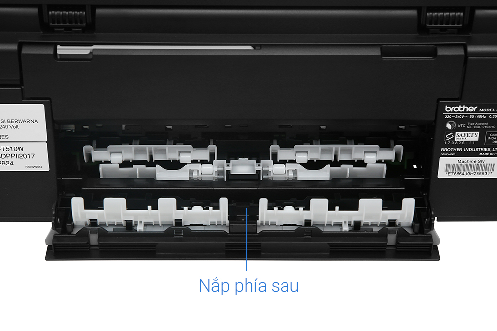 Máy In Phun Màu Brother đa năng in scan copy DCP-T510W Wifi Màu Đen