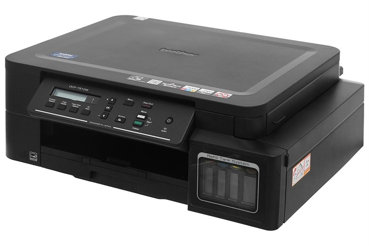 Máy In Phun Màu Brother đa năng in scan copy DCP-T510W Wifi Màu Đen