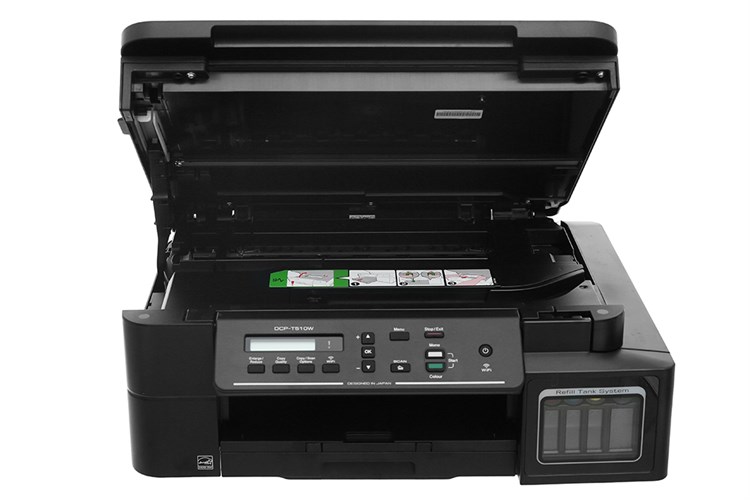 Máy In Phun Màu Brother đa năng in scan copy DCP-T510W Wifi Màu Đen