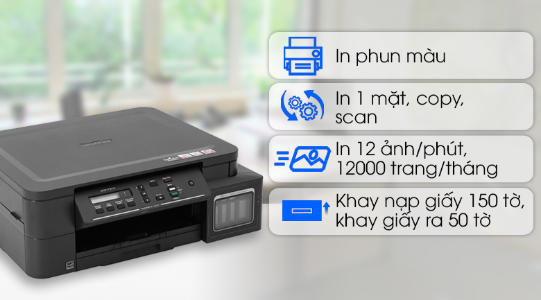 Máy In Phun Màu Brother đa năng in scan copy DCP-T310