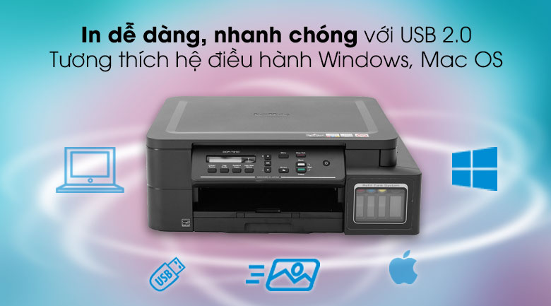 Máy In Phun Màu Brother đa năng in scan copy DCP-T310