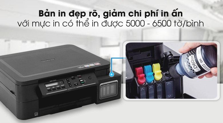 Máy in phun màu đa năng In Scan Copy Brother DCP - T310 - Sử dụng mực in