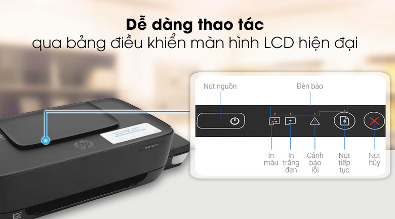 Máy in phun màu HP Ink Tank 115 (2LB19A)