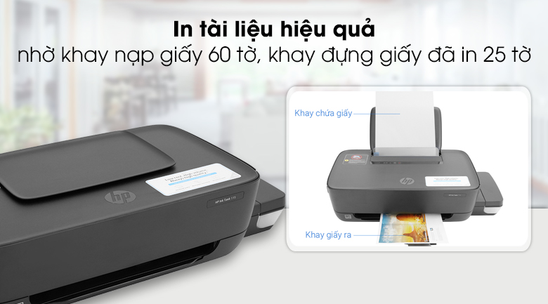 Máy in phun màu HP Ink Tank 115 (2LB19A)