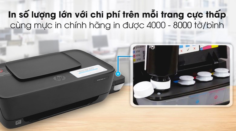 Máy in phun màu HP Ink Tank 115 (2LB19A)