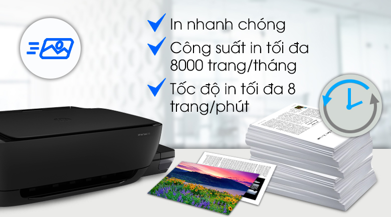 Máy In Phun Màu HP đa năng in scan copy Ink Tank 315 (Z4B04A)