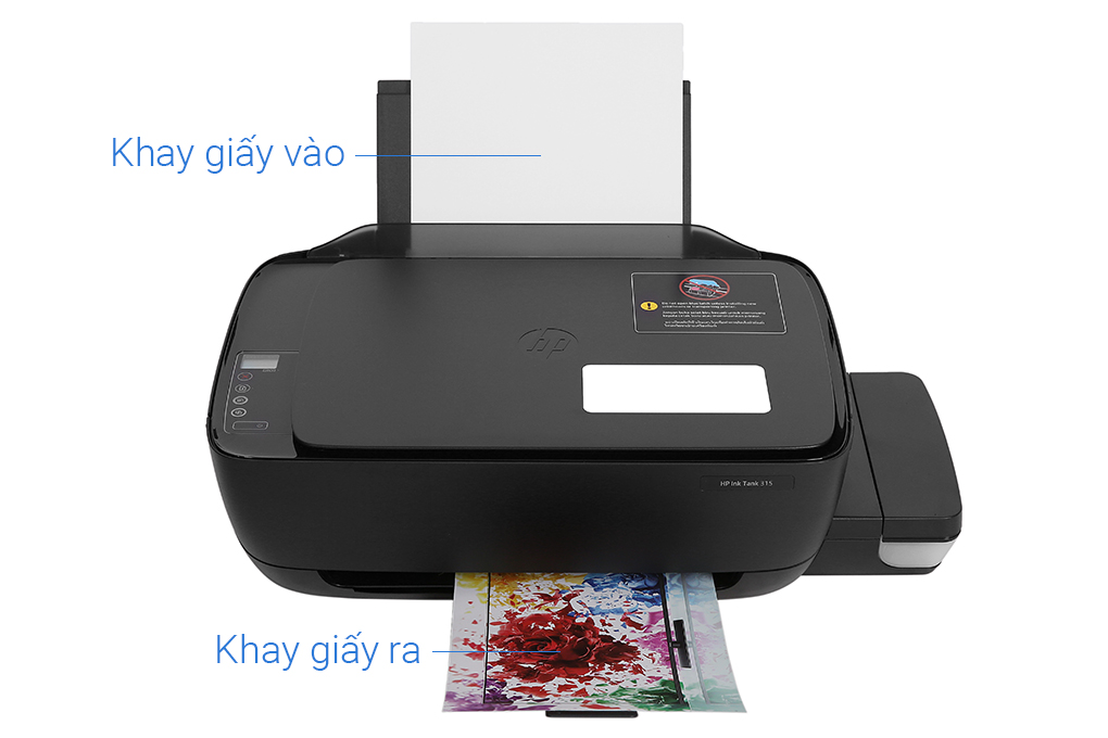 Máy In Phun Màu HP đa năng in scan copy Ink Tank 315 (Z4B04A) Màu Đen