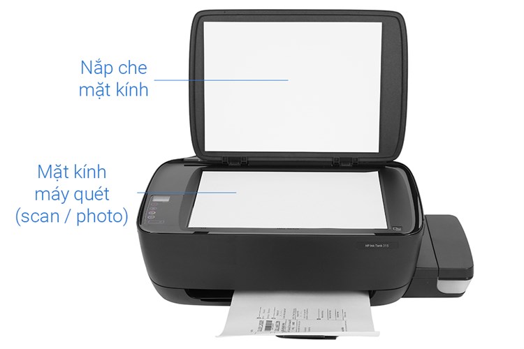 Máy In Phun Màu HP đa năng in scan copy Ink Tank 315 (Z4B04A) Màu Đen