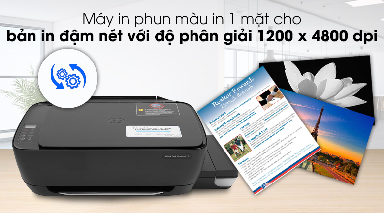 Máy In Phun Màu HP đa năng in scan copy Ink Tank 415 WiFi (Z4B53A)