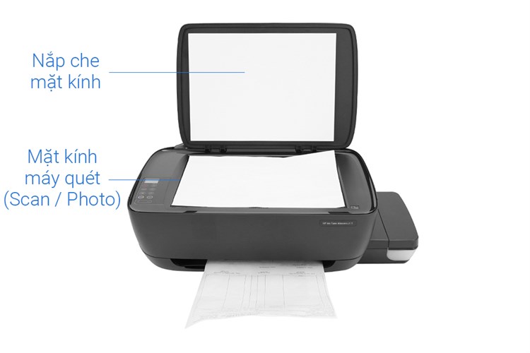 Máy In Phun Màu HP đa năng in scan copy Ink Tank 415 WiFi (Z4B53A) Màu Đen