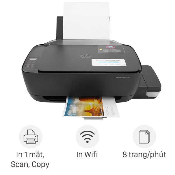 Máy in phun màu đa năng HP Ink Tank 415 WiFi (Z4B53A) - Chính hãng