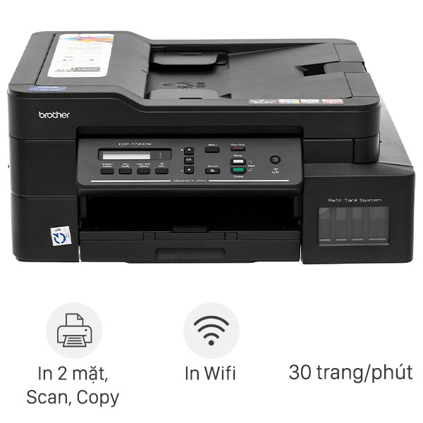 Máy in phun màu đa năng In-Scan-Copy Brother DCP-T720DW