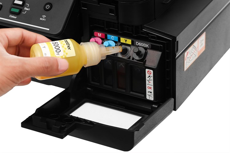 Máy in phun màu đa năng Brother DCP-T520W Wifi Màu Đen