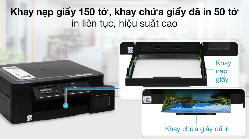 Máy in phun màu đa năng In-Scan-Copy Brother DCP-T520W - Khay nạp giấy in